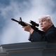 Illustration for article titled ‘Look, He Came After All!’ Says Inauguration Guest Spotting Trump Crouching With Rifle On Nearby Roof